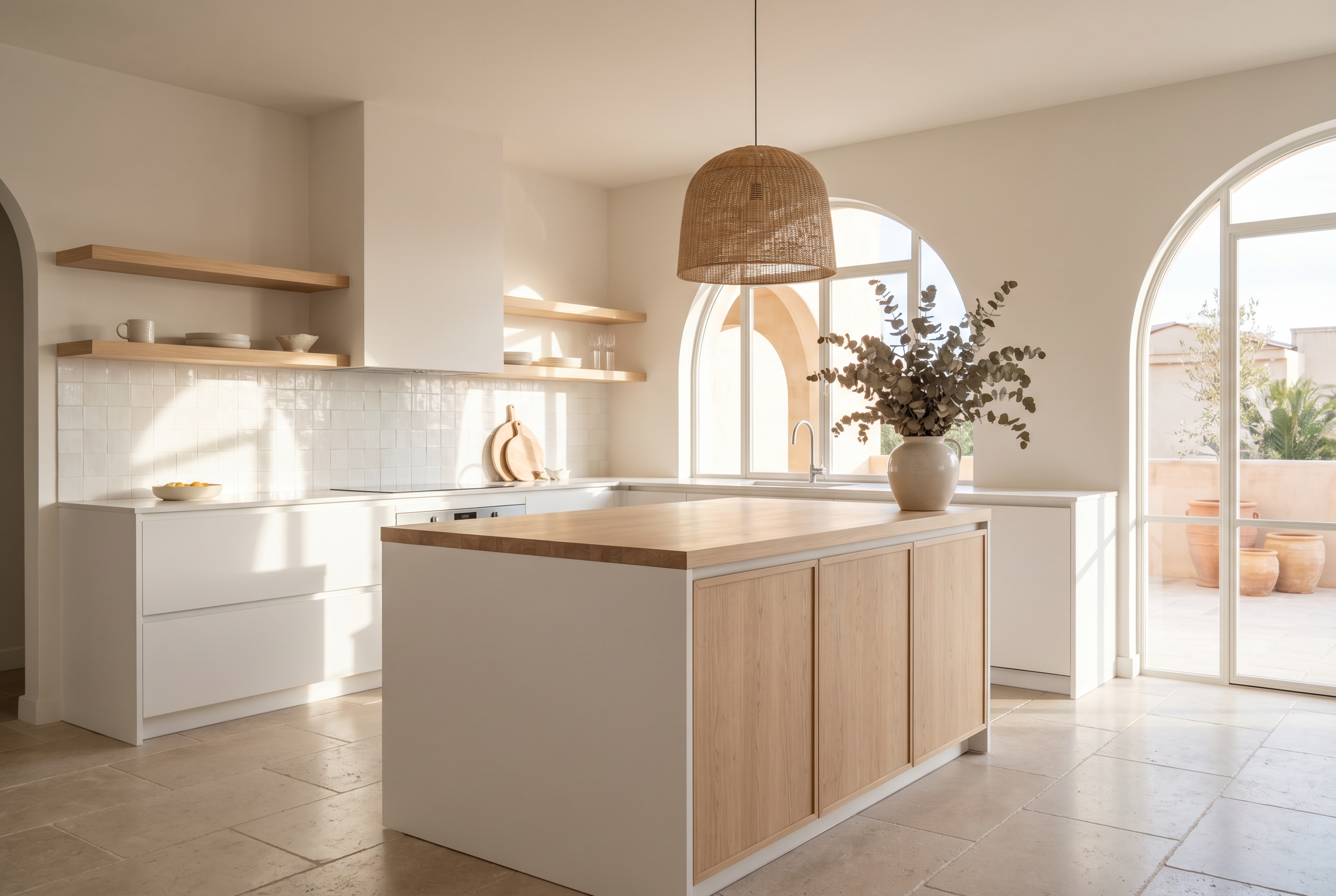 Cocina Nórdica con melaminas Arauco en Chihuahua