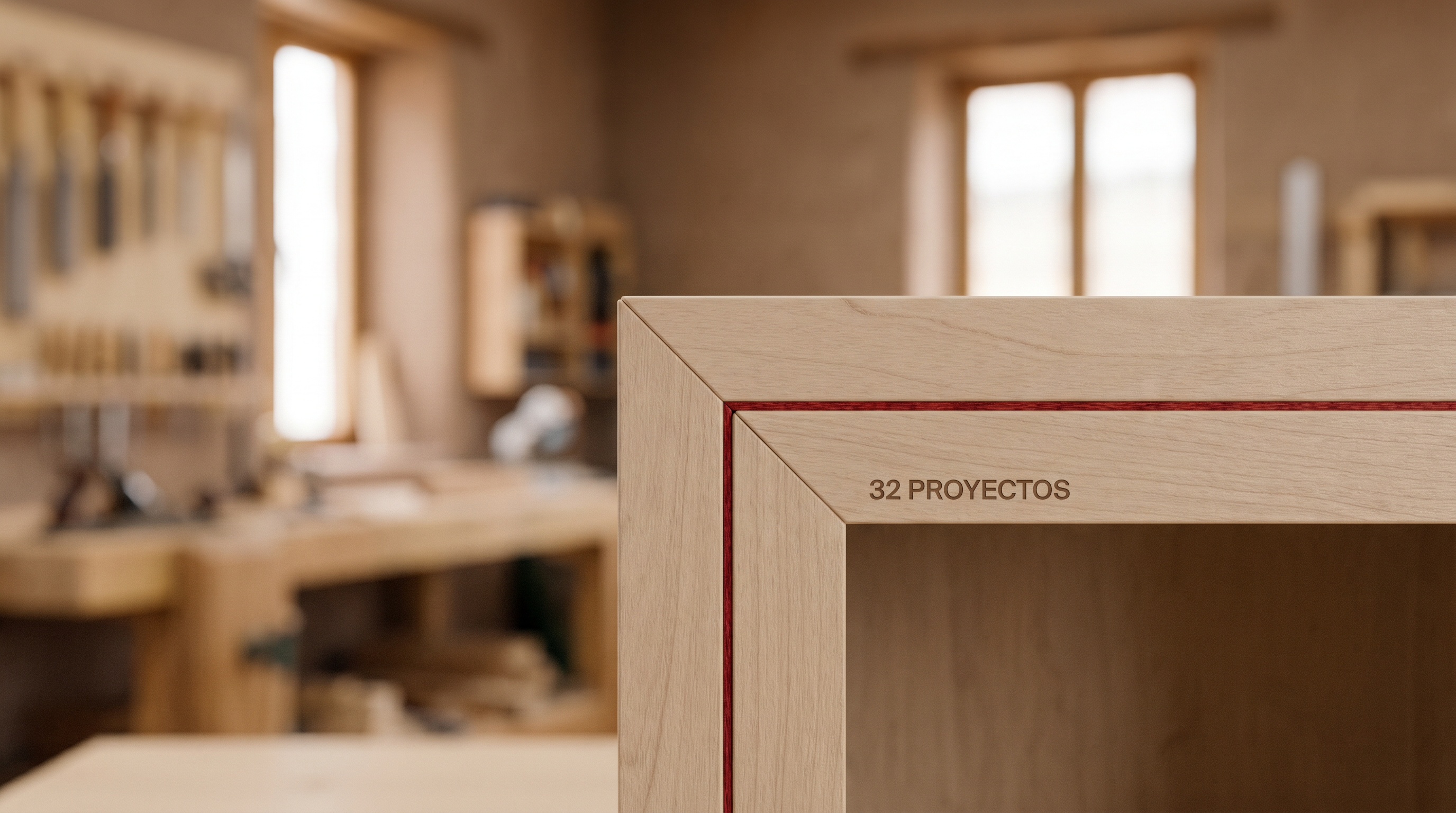 Detalle de precisión en fabricación de mobiliario 32 Proyectos